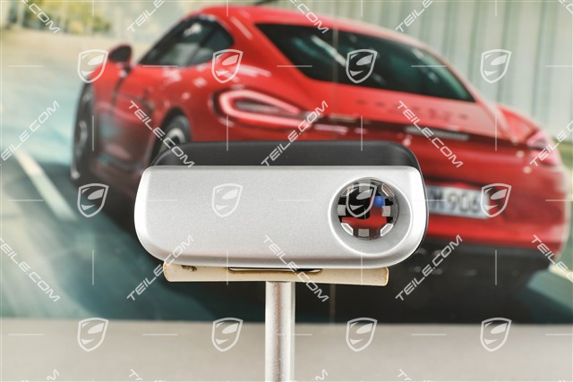 Glove compartment handle with Base plate in Black