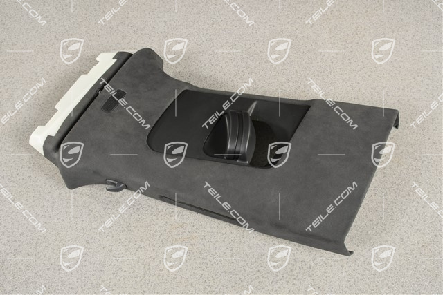 Verkleidung von B-Säule, Alcantara Schwarz, L