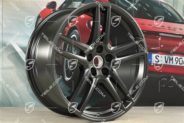 20" Felge "Macan Turbo", 9J x 20 ET26, CMS, schwarz seidenmatt