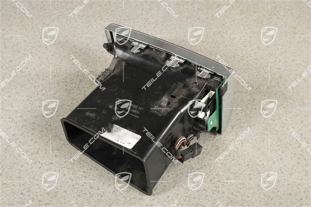 Dashboard centre vent / nozzle, Galvano silver, L