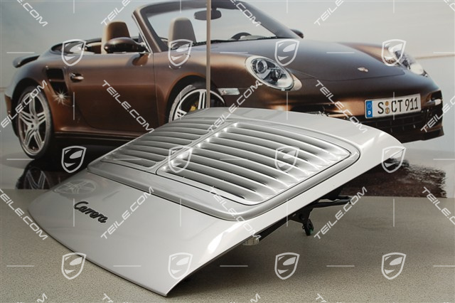 Rear deck lid (engine lid), complete, Carrera S
