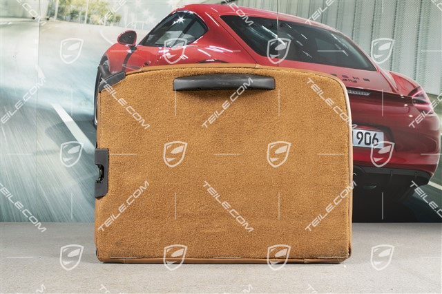 Oparcie tylnego siedzenia, skóra marszczona, Brązowy/Naturalny, Coupe, L