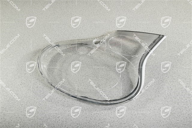 Litronic headlight glass (bi-xenon), ribbed, R