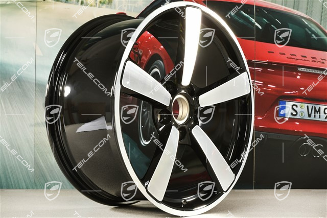 20-inch Carrera Exclusive wheel rim, 9,5J x 20 ET44, black high gloss