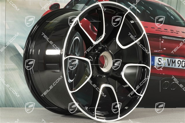 21-inch Turbo S Exclusive Design wheel rim, 12J x 21 ET70, black high gloss