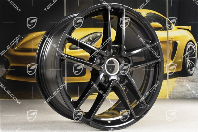 19'' Felge Panamera Turbo II, 9J x 19 ET 60, schwarz hochglanz