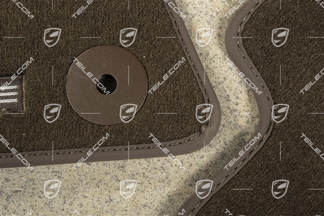 Dywaniki welurowe, zestaw, Climatronic z tyłu, Saddle brown, RL / UK-Version