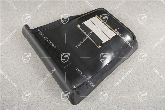 Notsitzkissen, Cabrio, Leder, Schwarz,  L