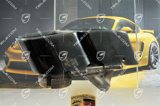 Końcówka rury wydechowej, czarna, Turbo S, R