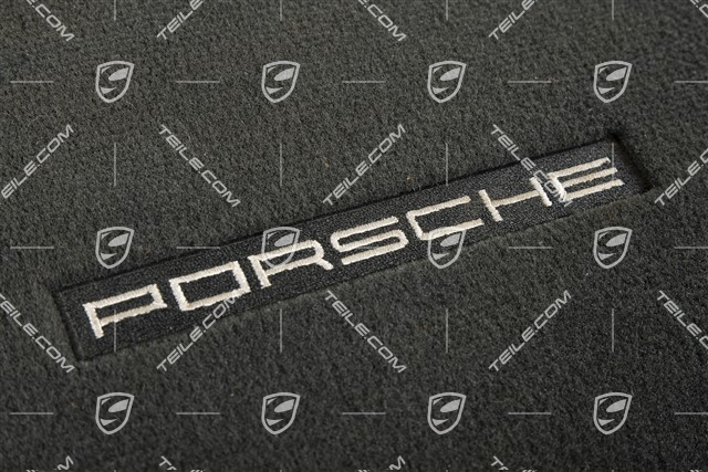 Fußmattensatz, vorne und hinten, schwarz