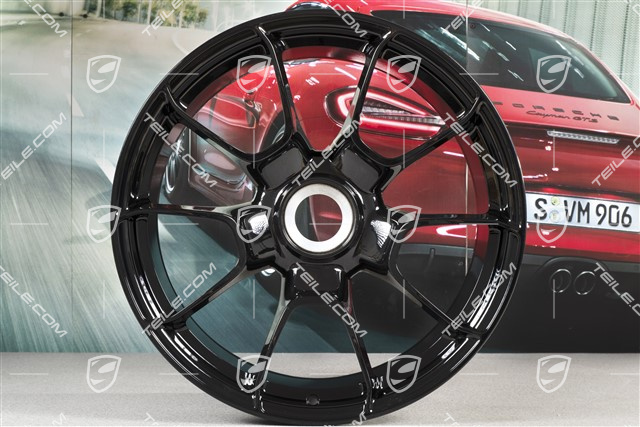 20" Felgensatz 911 Turbo S Exclusive Design, Felgen 11,5J x 20 ET56 + 9J x 20 ET51, Schwarz Hochglanz