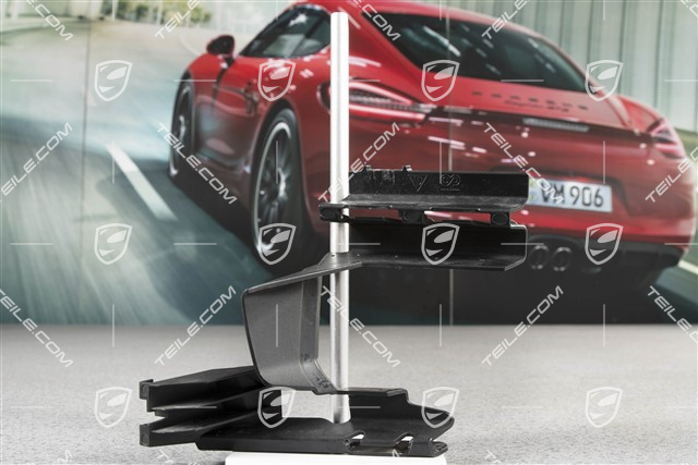 Air guide / duct, black matte, L