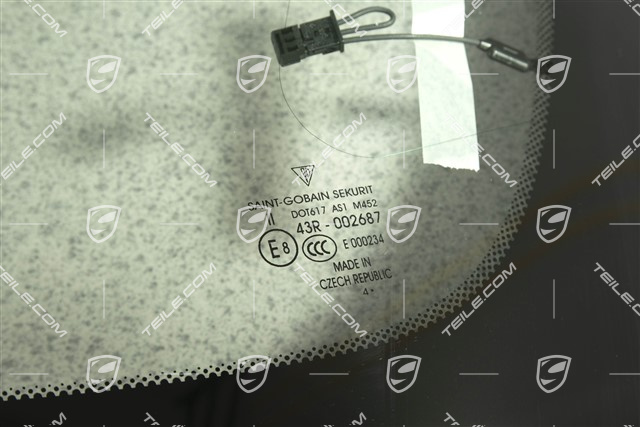 Windscreen, tinted, upper part, darked coloured, Antenna diversity