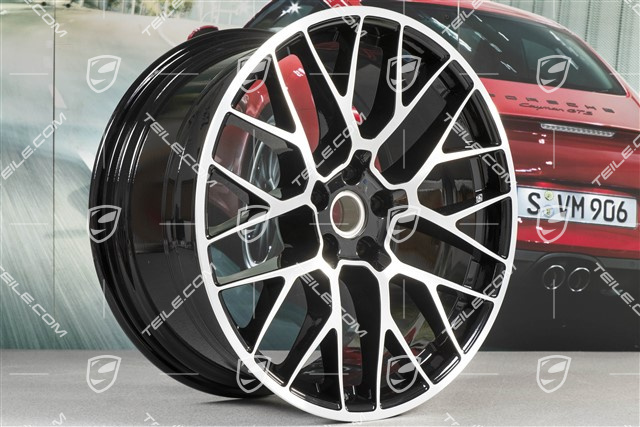 20-inch alloy wheel RS-Spyder Design, 9J x 20 H2 ET 26 + 10J x 20 H2 ET19, black high gloss