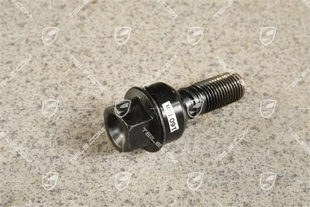 Radschrauben SCHWARZ, Satz, inkl. Diebstahlsicherung,