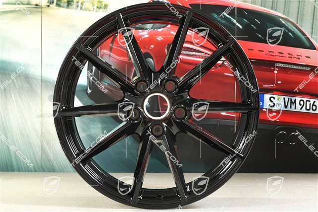 20-inch wheel rim Carrera S, 8,5J x 20 ET53, Jet Black Metallic