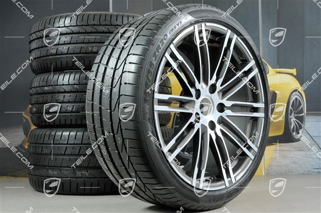 20" Sommerräder Satz, Turbo III, Felgen 8,5J x 20 ET57 + 10J x 20 ET50 + Pirelli PZero Sommerreifen 235/35 ZR20 + 265/35ZR20, ohne RDK-Sensoren