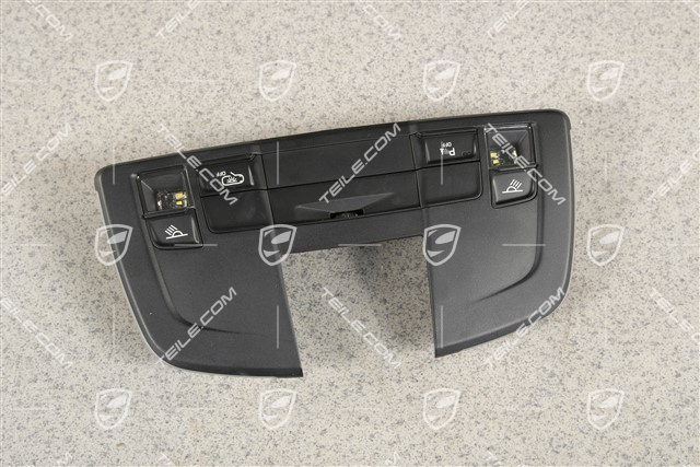 Lampka podwietlenia w podsufitce, Opcja z czujnikami parkowania przód, tył / bez otwierania bramy garażowej / bez zaawansowanego systemu air bag czarna, Cabrio/Targa