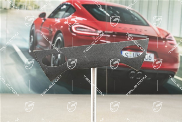 Console switch trim, 2-holes, Leather, Black