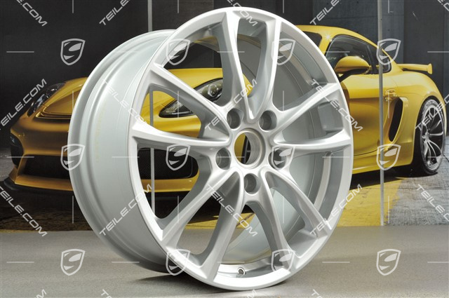 19-inch wheel rim Panamera S, 9J x 19 ET64, Brilliant Silver