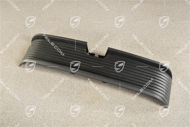Cover trim, Front bumper center, Black matte