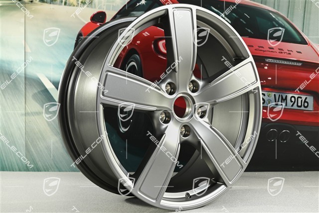 20-inch wheel rim Carrera Sport, 8,5J x 20 ET57, platinum satin matt
