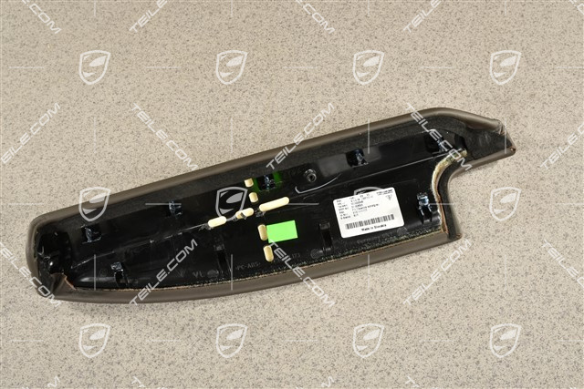 Armlehne, Türverkleidung vorne, Leder, Achatgrau, L