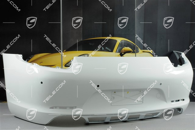 Rear bumper lining C2 / C2S, PDC, Carrara White