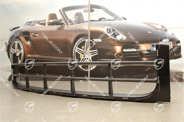 GT2 RS Retaining frame / grille, black satin with carbon, centre