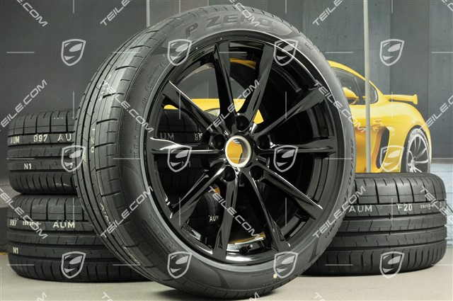 19" komplet kół letnich Boxster S, felgi 8J x 19 ET57 + 10J x 19 ET45, opony letnie Pirelli P Zero 235/40 R19 + 265/40 R19