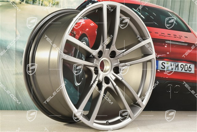 21" Felga Cayenne Turbo, 11J x 21 ET49, Platinum półmat satyna