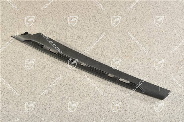 Centre disc / trim for front bumper retaining frame, Black matte, L