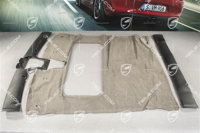 Tapicerka dachu, coupé z szyberdachem, Alcantara, graphite grey