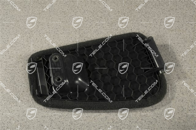 Osłona, Tapicerka bagażnika, perłowy welur, Czarna, R