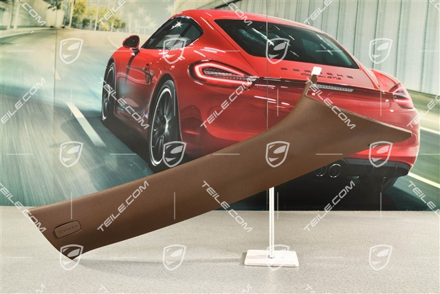 Tapicerka słupka-A, Czarna, brązowa, R