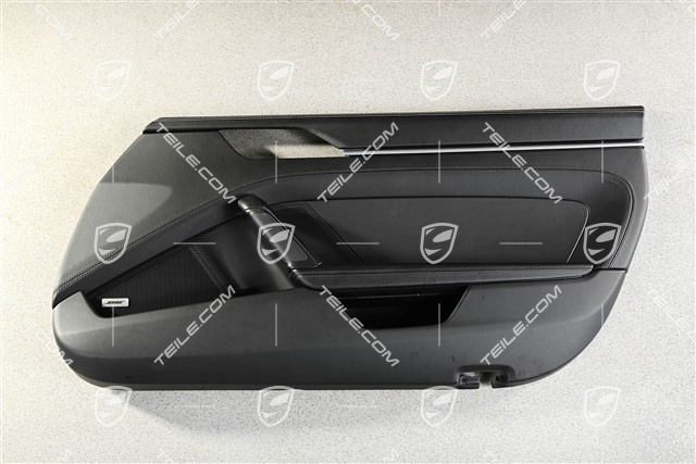 Tapicerka drzwi, skóra, czarna, Bose, R