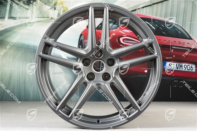 20" Felga "Macan Turbo", 9J x 20 ET26, BORBET, platinum satynowy półmat