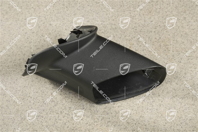 Aussenspiegel, Spiegelfuss, Abdeckkappe, Satinschwarz, L