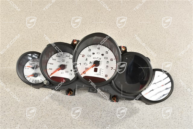 GTS, Instrument cluster / Speedometer, White dials