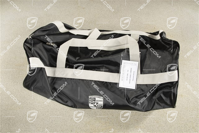 Fahrzeugabdeckung mit Porsche Wappen, ohne Spoiler, mit Aussenspiegel (links)