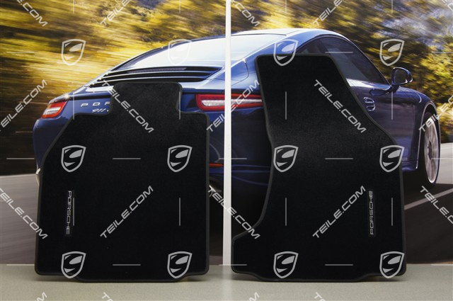 Komplet dywaników podłogowych, 2-częściowy, modele z BOSE Surround Sound-System, czarny