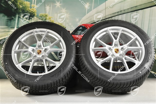 20-inch Cayenne S COUPE winter wheel set, rims 9J x 20 ET50 + 10,5J x 20 ET55 + Hankook Winter i*eveo 3X, winter tyres 255/55 R20 + 295/45 R20, with TPMS