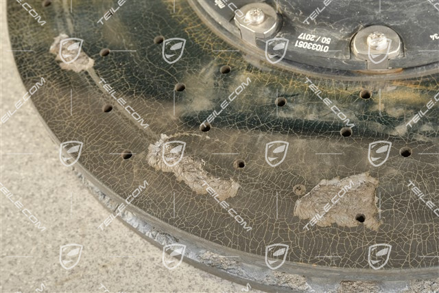 PCCB tarcza hamulcowa ceramiczna, 20" / 420mm, mocno uszkodzona, R