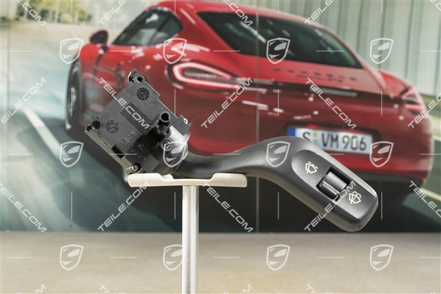 Włącznik wycieraczek, czarna satyna