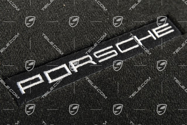 Fussmatten Satz, Schwarz, Rechtslenker / UK-Version, 4 Teile