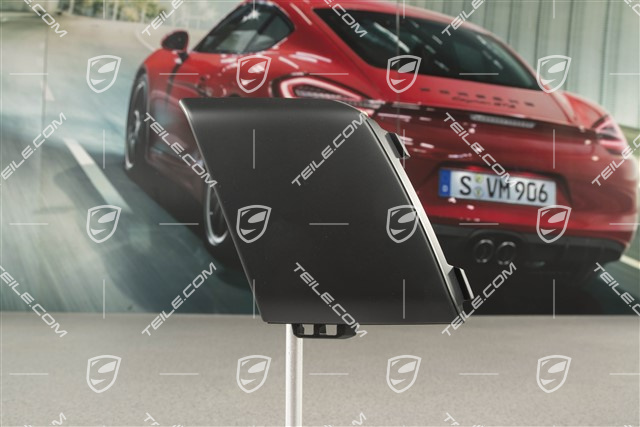 Air inlet / duct / guide cover, lateral, Black matte, GTS / Sport Design Package, L