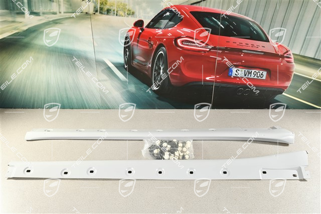 Schwellerblende, Aerokit Nachrüstsatz komplett, für C4/C4S/GTS/Targa4/Targa4S/GT3, grundiert, L+R