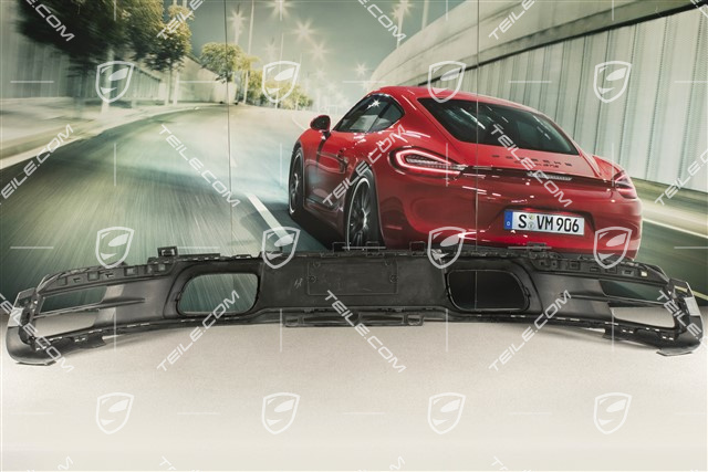 Spoiler dolny tylnego zderzaka / dyfuzor, czarny mat