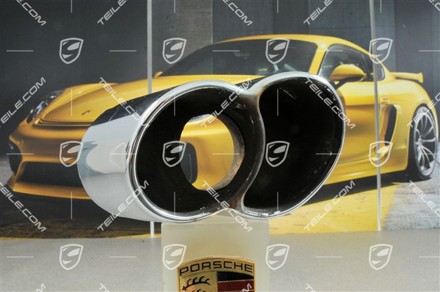 Sports dual tailpipe, 4-Pipe-Look, Turbo / GT2, L