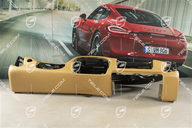 Dashboard trim, Glove box, leather, Savannah beige